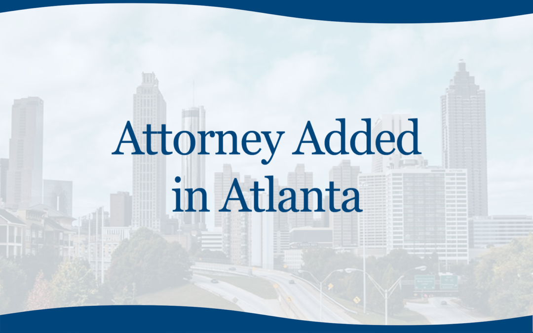 Attorney Added in Atlanta